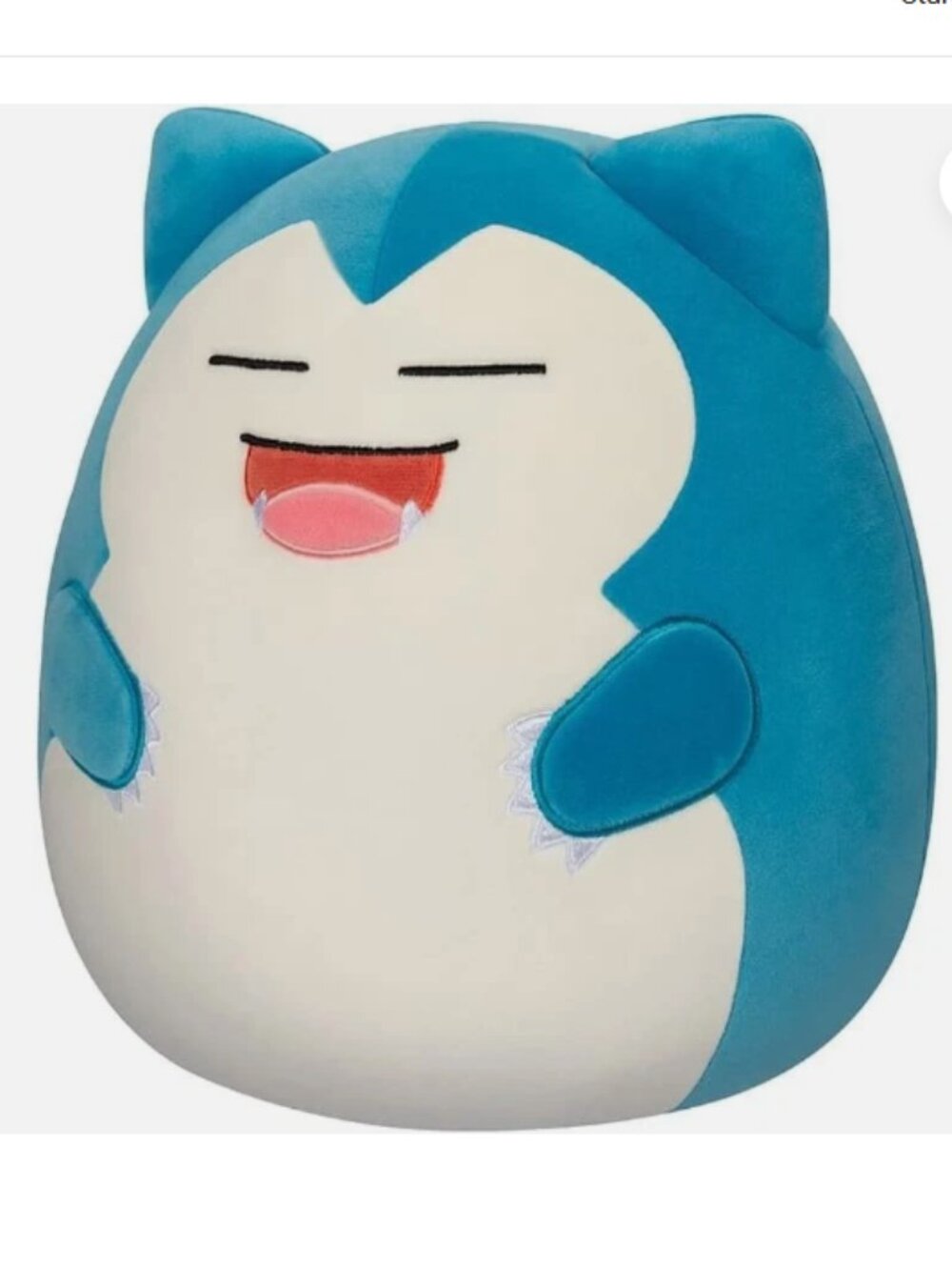 Squishmallows Pokemon Snorlax Plush Toy 10" medium size